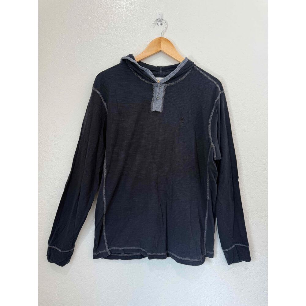Lion’s Crest by English Laundry Henley Hoodie Men’s L Y2K Skater Grunge Pullover